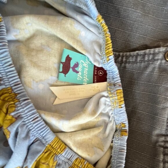 Matilda Jane Character Counts Amelie Blue Peasant Top Girls Sz 4 Floral - Picture 7 of 10